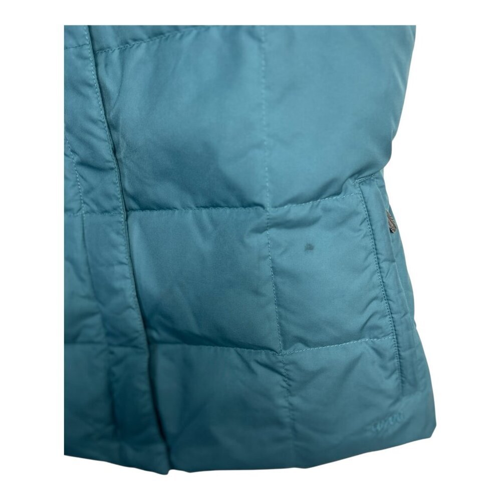 Eddie Bauer EB700 Premium Goose Down Full Zip‎ Puffer Vest Women's Size SP Green - Picture 12 of 12